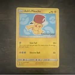 The Pokemon Company Pokemon TCG Ash's Pikachu SM113 Promo Regular Basic 70 HP EN - Image 1