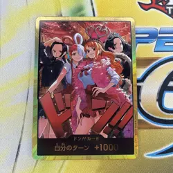 ONE PIECE Card DON !! Card Heroines Edition Nami Robin Hancock Uta Gold Japanese - Image 1