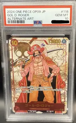 PSA 10 Gol D. Roger OP09-118 Alt Art SEC Emperors in the New World ONE PIECE JPN - Image 1