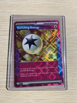Pokemon TCG Enriching Energy 191/191SV08: Surging Sparks Ace Spec Rare Holo Card - Image 1