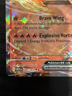 Pokemon Charizard EX 006/165 SV151 Scarlet & Violet Holo Rare Card 2023 - Image 2