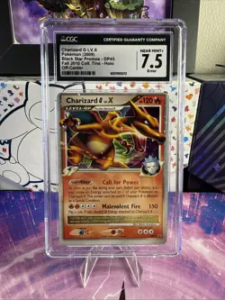 Charizard G Lv. X DP45 Diamond & Pearl Promo Pokemon Card CGC 7.5 ERROR - Image 1