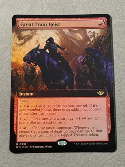 Great Train Heist (Extended Art) Outlaws of Thunder Junction Foil NM - Image 1