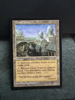NM Ghost Town Tempest Mtg Magic the Gathering WEATHERLIGHT LC1 - Image 1