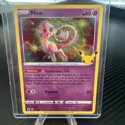 Pokemon Mew TCG Holo Rare Card Celebrations 011/025 - Image 1