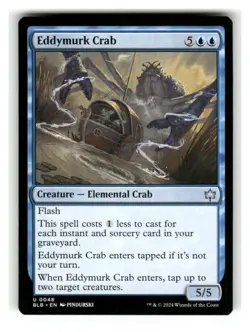Eddymurk Crab 48 Uncommon Bloomburrow Magic: The Gathering Near Mint - Image 1