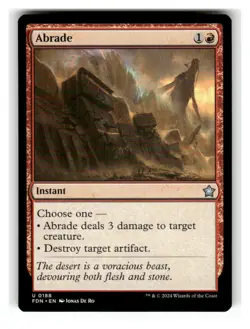 Abrade 188 Uncommon Foundations Magic: The Gathering Near Mint - Image 1