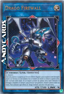 DRAGO FIREWALL • (Firewall Dragon) • Rara Oro Art • MGED IT141 • Unl • Yugioh! - Image 1