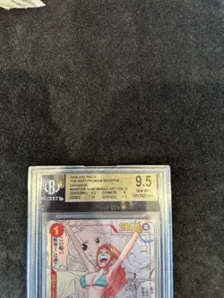 One Piece TCG BGS 9.5 Gem Mint Nami OP01-016 Manga Alt Art The Best Japanese PRB - Image 3