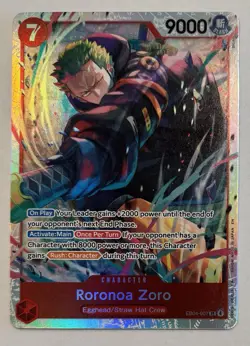 ONE PIECE TCG EB04-007 RORONOA ZORO SR MINT - Image 1