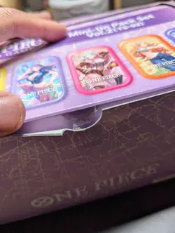 One Piece TCG Mini Tin Vol 2 TS-02 HK and SE Asia Exclusive Set Of 12 Box Damage - Image 3