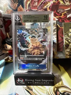 Monkey D. Luffy OP11-058 Treasure Rare OP-13 English BGS 10 Pristine - Image 1