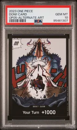 2023 ONE PIECE AWAKENING OF THE NEW ERA OP05 # DON!! CARD ALTERNATE ART - PSA 10 - Image 1