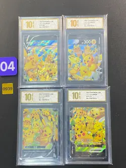 Pokemon TCG Chinese Pikachu V UNION S-P 109-112 4sheets Promo card Grade10 0939 - Image 1