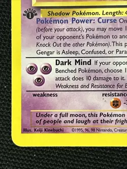 Pokemon Gengar 20/62 (1st Edition) Fossil *Near Mint* Never Played Card - Image 2