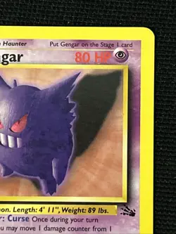 Pokemon Gengar 20/62 (1st Edition) Fossil *Near Mint* Never Played Card - Image 4