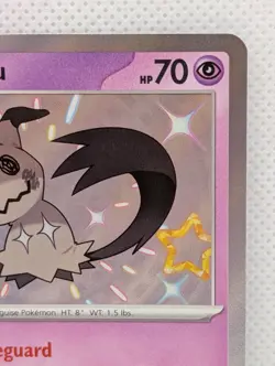 Pokemon TCG Mimikyu Scarlet & Violet Paldean Fates Holo Shiny Rare Card 160/091 - Image 3