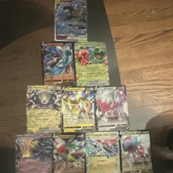 Pokemon TCG Foil Lot 10 EX/V/Tag Team Cards Mimikyu, Magnezone, Lucario - Image 1