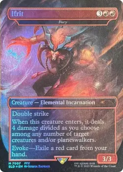 Secret Lair MTG Fury (Ifrit) [SLD] FOIL #7007 Final Fantasy Bonus Card - Image 1