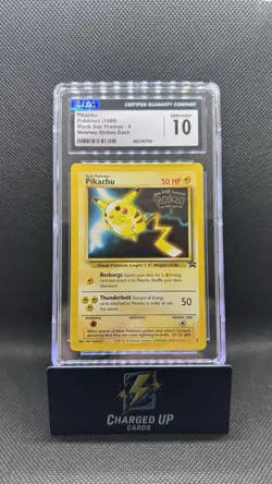 pokemon 1999 pikachu black star promo card Mewtwo Strikes Back Gem Mint 10 Cgc - Image 1
