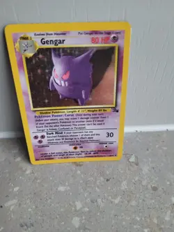 Pokemon TCG Gengar 5/62 Fossil Holo Card - Image 1