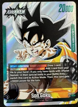 Son Goku SB02-033 Silver Leader Manga Booster 02 Dragon Ball Card English NM - Image 1