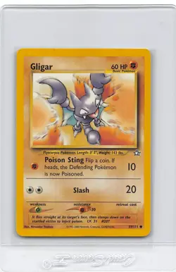 GLIGAR 59/111 - UNLIMITED - Neo Genesis - VINTAGE WOTC Pokemon Card - NM - Image 1