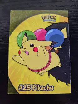 1999 Topps Pokemon TV Series Trading Card #25 Pikachu. Card Is In Great Shape. - Image 1