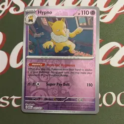 Hypno 097/165 Pokemon Scarlet & Violet 151 Reverse Holo NM Pack Fresh Card - Image 1