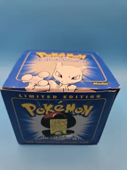 1999 Pokemon Burger King 23K Gold Plated Mewtwo Card Sealed Poke Ball - Image 1