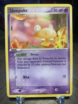 Slowpoke 76/109 Team Rocket Returns Common Pokemon Card LP/MP - Image 1