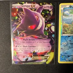 Pokemon TCG 5 Holo Cards Lot Pikachu EX Gengar EX Psyduck Wigglytuff English - Image 2