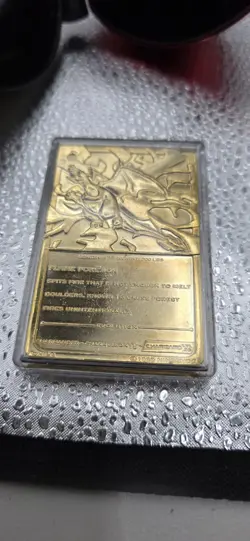 Charizard 1999 Burger King Vintage 23 Karat Gold Plated Card - Image 4
