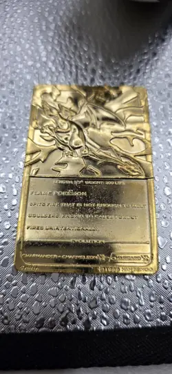 Charizard 1999 Burger King Vintage 23 Karat Gold Plated Card - Image 5