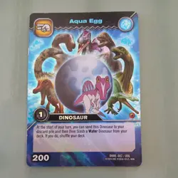 DKME 002/006 AQUA EGG Dinosaur King Trading Card EXCELLENT CONDITION - Image 1