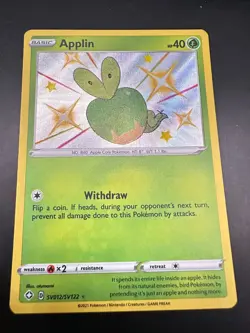 Shining Fates Shiny Vault - Baby Shiny Pokemon Card: Applin (SV012/SV122) - Image 1