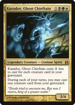 MTG Karador, Ghost Chieftain ** Commander 2011 ** English - Image 1