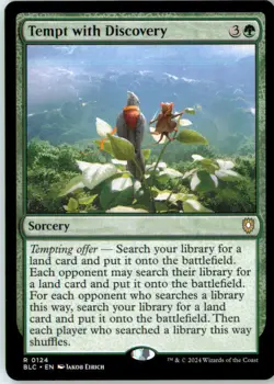 Tempt with Discovery 124 Rare Commander: Bloomburrow Near Mint - Image 2