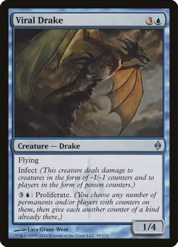 MTG Viral Drake ** New Phyrexia ** English - Image 1