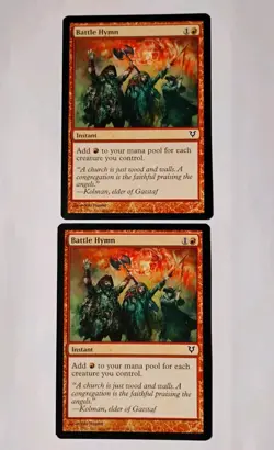 Battle Hymn x 2 MTG, Avacyn Restored, Regular, LP - Image 1