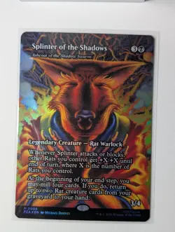 Splinter of the Shadows - Ashcoat of the Shadow Swarm (Borderless) 6 Teenage Mut - Image 1
