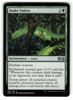 Snake Umbra 182 Uncommon Ultimate Masters Magic: The Gathering Near Mint - Image 1