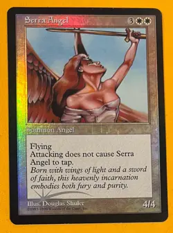 MTG SERRA ANGEL (Foil) Redemption Original Art Promo (OldManMTG 007-934) - Image 1