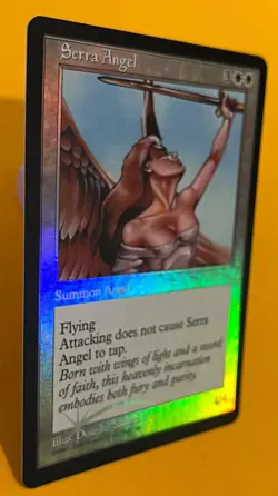MTG SERRA ANGEL (Foil) Redemption Original Art Promo (OldManMTG 007-934) - Image 3