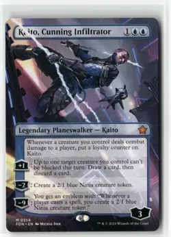 Kaito, Cunning Infiltrator (Borderless) M 358 Foundations MTG - Image 1