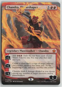 Chandra, Flameshaper (Borderless) LP 360 Foundations Magic: The Gathering - Image 1