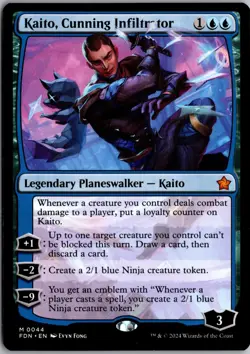 Kaito, Cunning Infiltrator 44 Mythic Foundations Magic: The Gathering Near Mint - Image 1