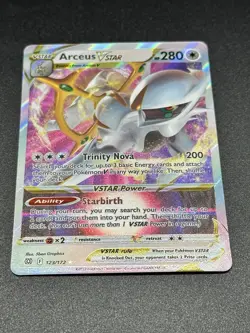 Pokemon TCG Arceus VSTAR Holo Card 123/172 Brilliant Stars Full Art Ultra Rare - Image 2