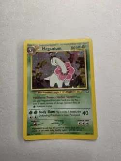 Pokemon TCG Meganium Neo Genesis Holo Rare Card 10/111. - Image 2
