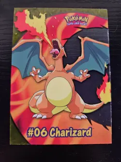 Charizard CLEAR Pokemon Card Topps BLUE Label TV Animation #06 LP PC3 Vintage - Image 2